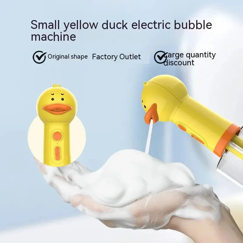 Yellow Duck Pet Bath Foam Dispenser