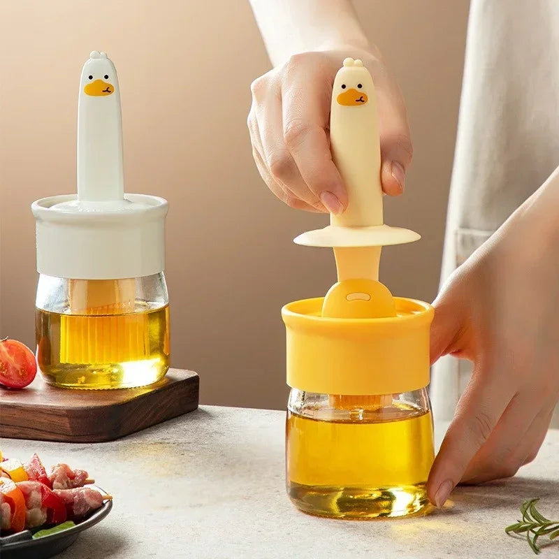 Cute Duck Silicone Oil Brush For Kitchen