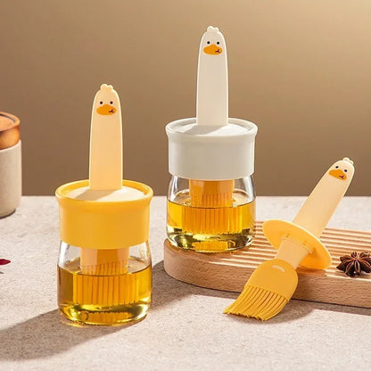 Cute Duck Silicone Oil Brush For Kitchen