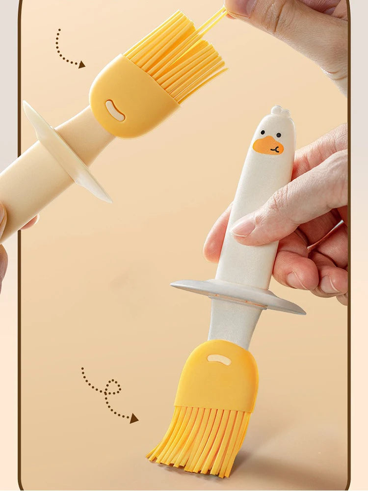 Cute Duck Silicone Oil Brush For Kitchen