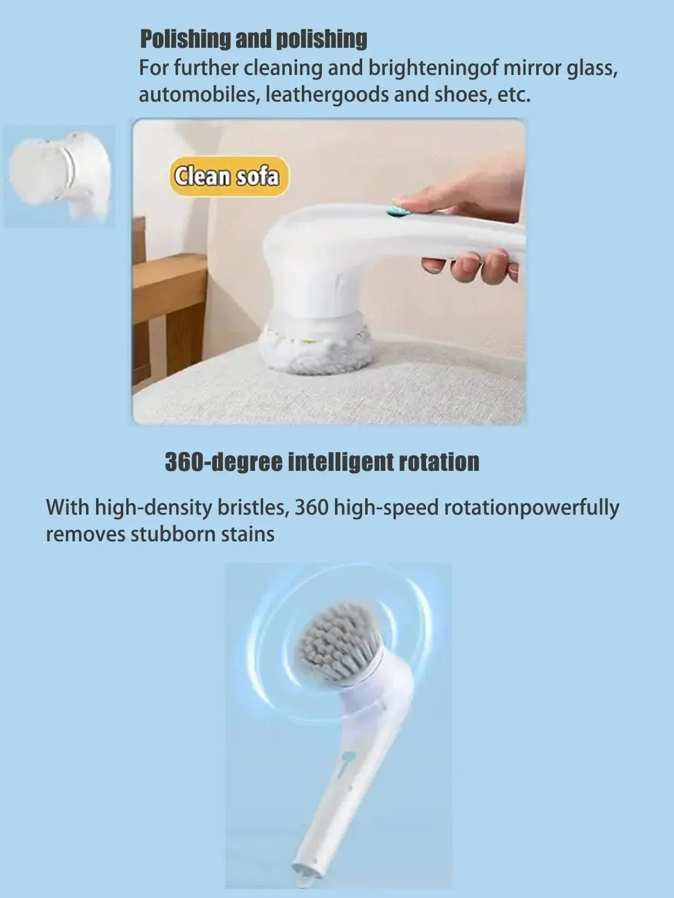 Multi-functional Electric Cleaning Brush