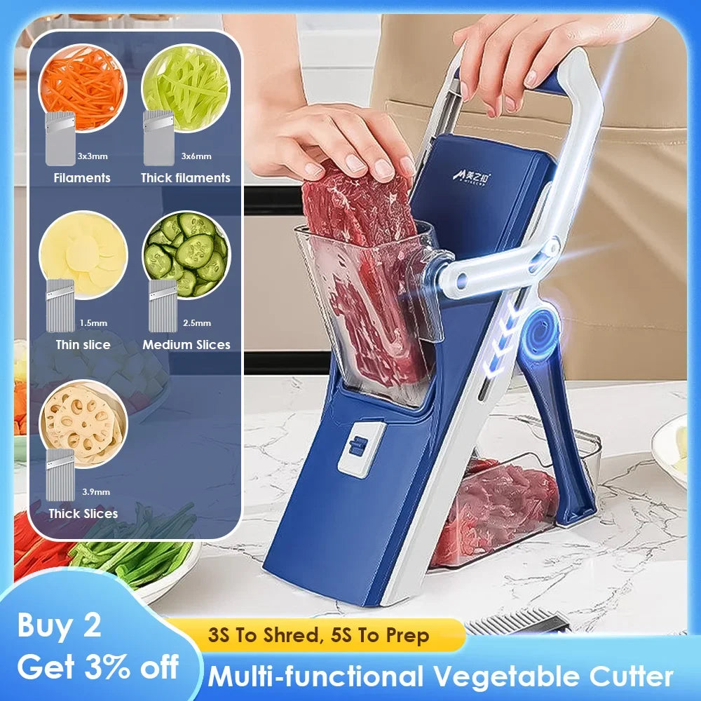 Multifunctional Manual Vegetable Cutter & French Fry Slice