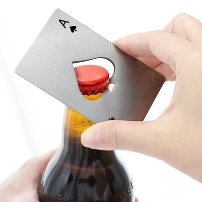 1PC Multifunctional Beer Bottle Opener Credit Card Size Stainless Steel