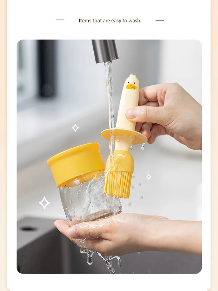 Cute Duck Silicone Oil Brush For Kitchen