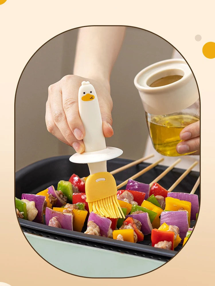 Cute Duck Silicone Oil Brush For Kitchen