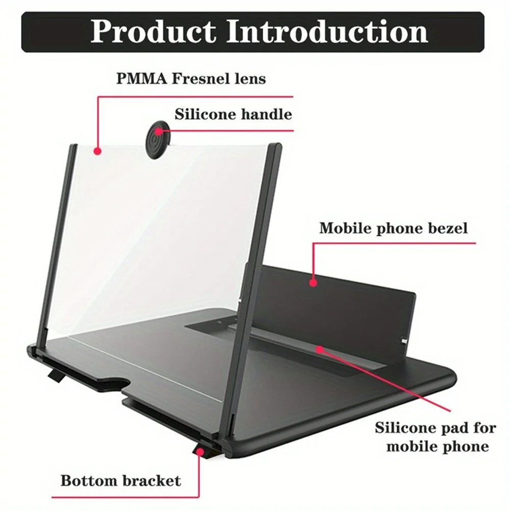 Portable 12-Inch Phone Screen Magnifier