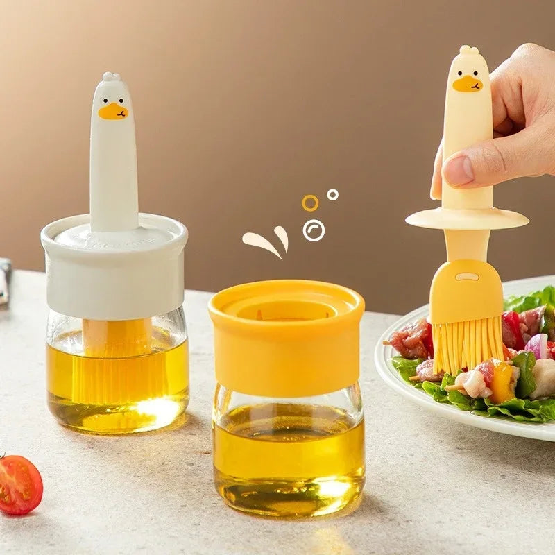 Cute Duck Silicone Oil Brush For Kitchen