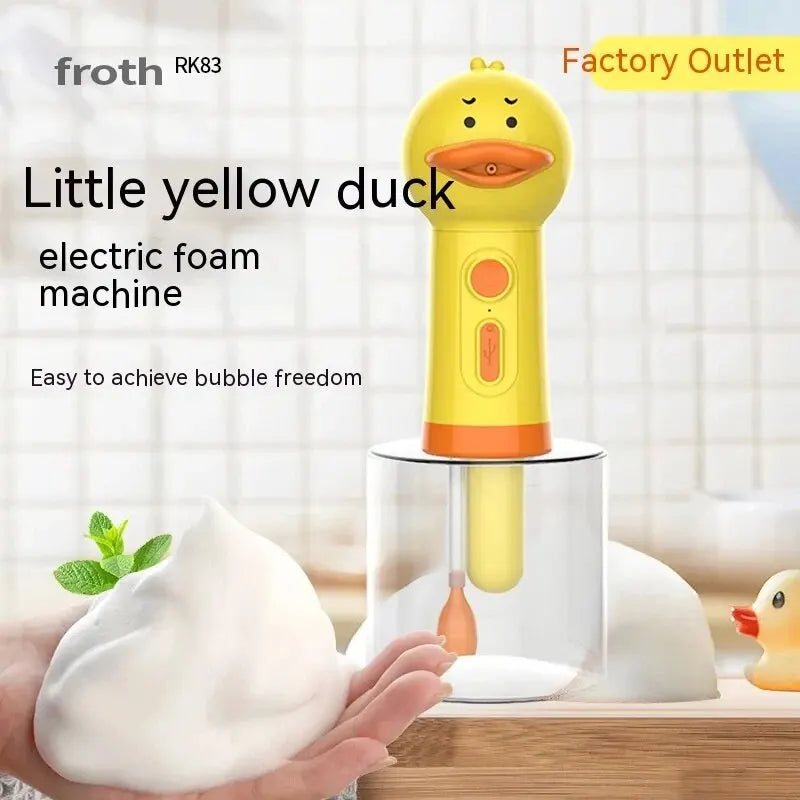 Yellow Duck Pet Bath Foam Dispenser