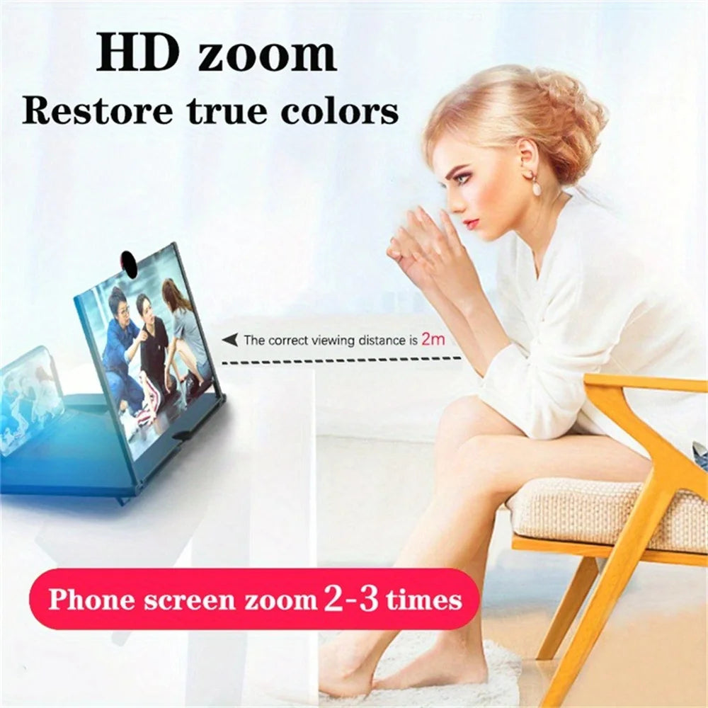 Portable 12-Inch Phone Screen Magnifier