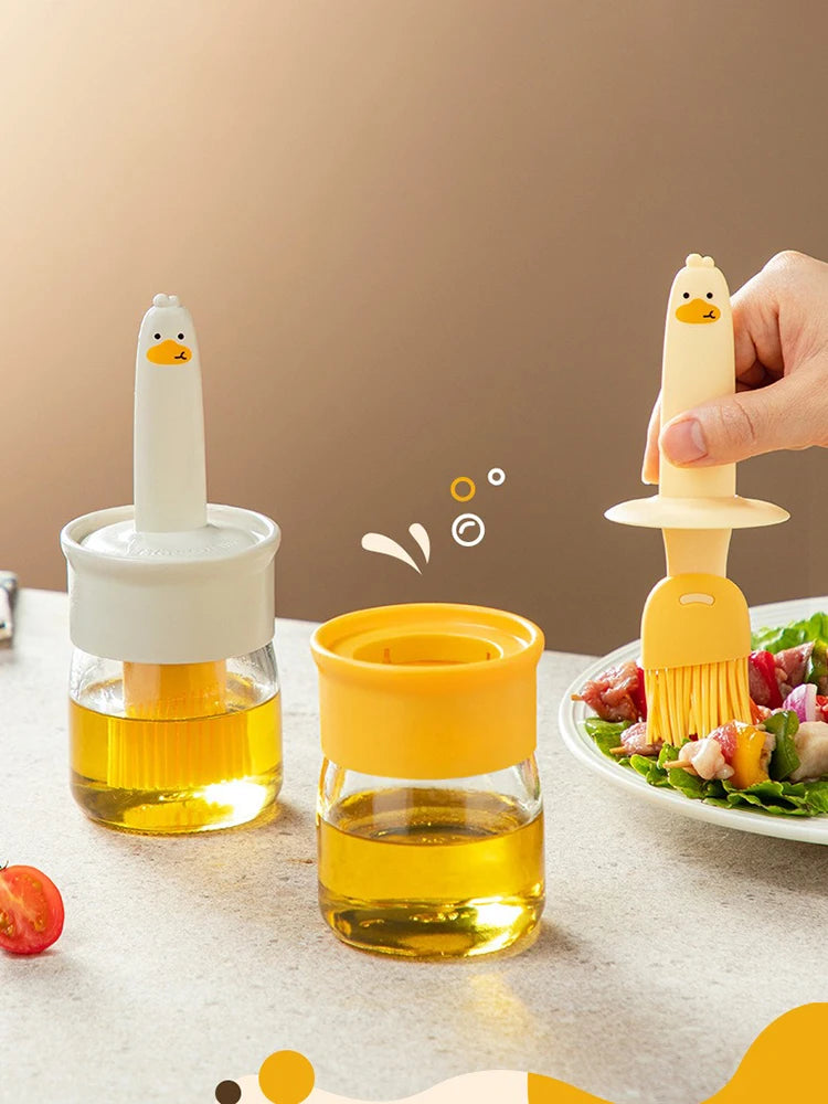 Cute Duck Silicone Oil Brush For Kitchen