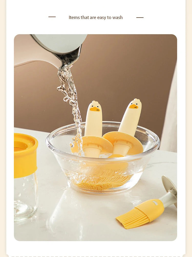 Cute Duck Silicone Oil Brush For Kitchen