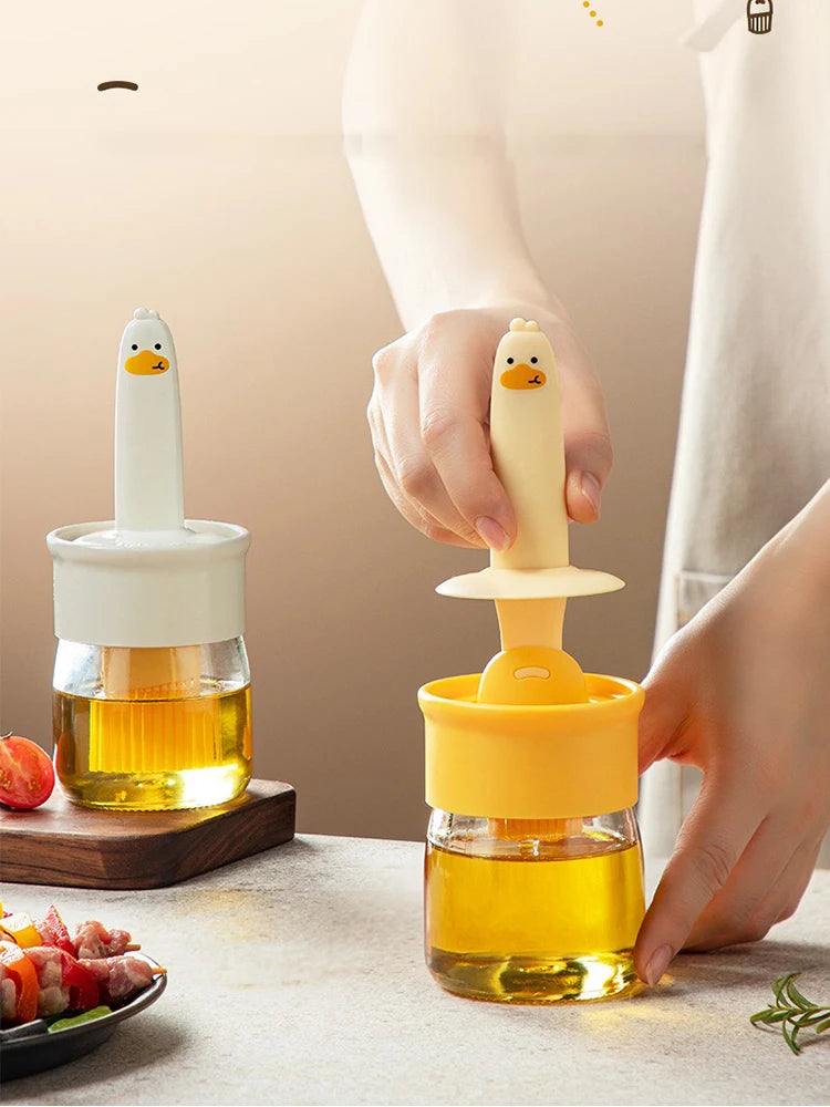 Cute Duck Silicone Oil Brush For Kitchen